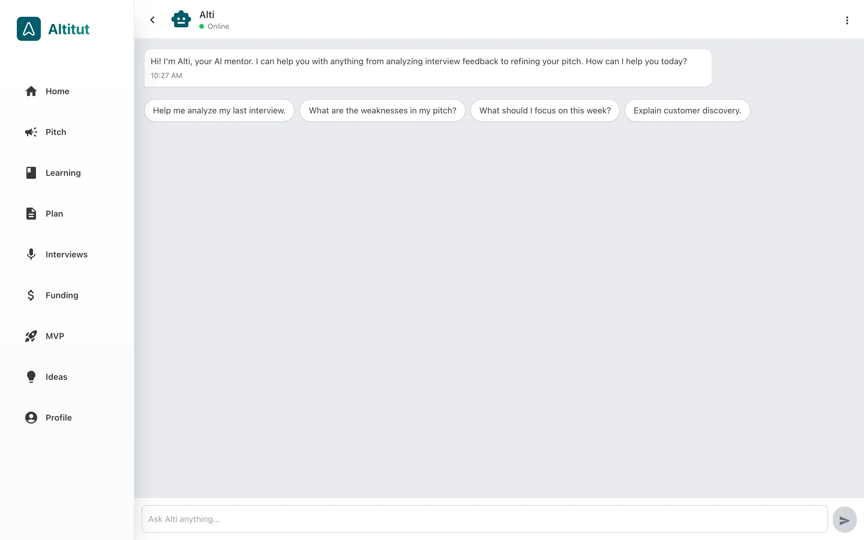 AI Mentor Chat